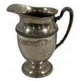 Silver on Copper Pitcher - 9 x 8.5