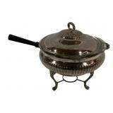 Silver Plated Chafing Dish w/ Lid - 17 x 11 x 14