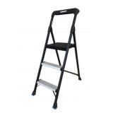 Hart 3 Step Steel/Aluminum Folding Step Stool