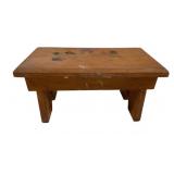 Wood Foot Stool - 7 x 14 x 7