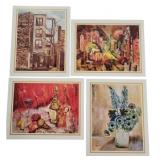 4 Award Winning Michele Reproductions, 1966