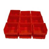 18 Plastic Storage Bins - 4 x 4.5 x 2.5