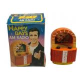 1976 The Fonz Happy Days AM Radio w/ Box