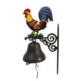 Cast Iron Rooster Bell - 24 x 12 x 9