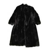 Faux Fur Coat - Size L Made in USA