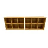 2 Wood Trinket Shelf - 20 x 6 x 13.5