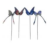 4 Metal Butterflies - 48 Inches Tall