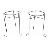 Pair of Metal Plant Stands - 20 x 12