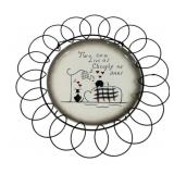 Vintage Hanging Plate - 12" Round