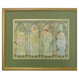 Times of the Day by Alphonse Mucha