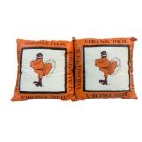2 Virginia Tech Throw Pillows - 15 x 15