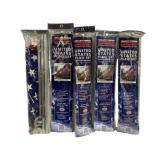 5 U.S.A. Flag Sets in package