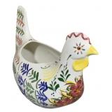 Portuguese Ceramic Chicken Planter - 11 x 9 x 16