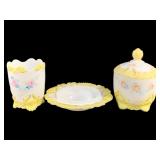 3 Milk Glass Items