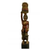 Carved Wood Statue - 32" Tall