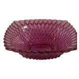 Pink Glass Dish - 6.5 x 6.5