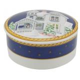 Mikasa Victorian Holiday Porcelain Box 2.5x5"