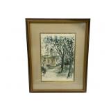 Framed Old Courthouse Williamsburg Print