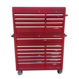 US General 2 Tier Toolbox - 61 x 47 x 18 - as is