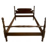 Full Size Bed Frame w/ rails 36 x 80 x 56