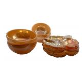 Lot of Marigold Carnival Glass Items