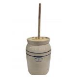 Marshall Pottery 3-Gallon Butter Churn - repaired