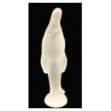 Fostoria Frosted Virgin Mary Figurine - 10" Tall