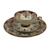 3 Bareuther Teacup Set