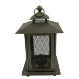 Metal Tea Light Lantern - 9 x 5 x 5