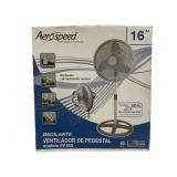 16" Aerospeed Oscilating Floor Fan - in box