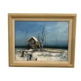 Framed Oil on Canvas - Signed - 20 x 16.5