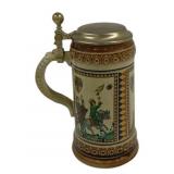 German Beer Stein - 8" Tall