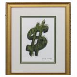 Dollar Sign print by Andy Warhol