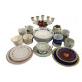Lot of Assorted Glass Items - Cups, Plates & More