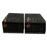 2 Gun Vault Pistol Safes w/ keys