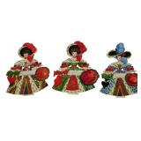 3 Vintage Lady Paper Dolls
