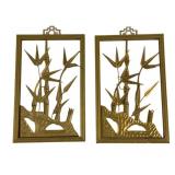 Pair Wall Hanging Decoration - 12 x 7