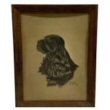 Gladys Emerson Cook Dog Portrait - 14 x 18