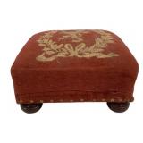 Antique Footstool w/ Griffin Crest