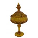 Diamond Point Compote Candy Dish - 12 x 7