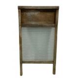 Vintage Glass Laundry Washboard - 23 x 12.5