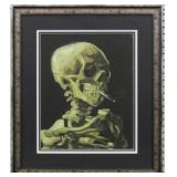 Skeleton Smoking Cigarette Giclee Vincent Van Gogh