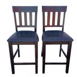 2 Counter Height Bar Stools - 20 x 18 x 41