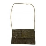 Vintage Clutch Handbag w/ Gold Toned Chain Strap