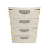 4 Drawer Plastic Storage Bin - 35 x 26 x 19