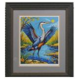 Great Blue Heron Giclee by Van Gogh Limited