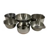 Lot of Assorted Metal Bowls & More