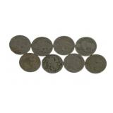 8 Buffalo Nickels