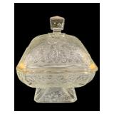 Glass Candy Dish - 7 x 5.5 x 5.5