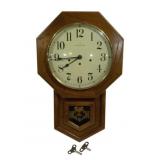 Hamilton 351-030 A Wall Clock w/ 2 Keys